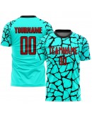 Best Pro Custom Aqua Red-Black Sublimation Soccer Uniform Jersey Best Pro Custom Aqua Red-Black Sublimation Soccer Uniform Jersey