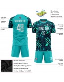Best Pro Custom Aqua White-Navy Sublimation Soccer Uniform Jersey Best Pro Custom Aqua White-Navy Sublimation Soccer Uniform Jersey