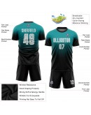 Best Pro Custom Aqua White-Black Sublimation Fade Fashion Soccer Uniform Jersey Best Pro Custom Aqua White-Black Sublimation Fade Fashion Soccer Uniform Jersey